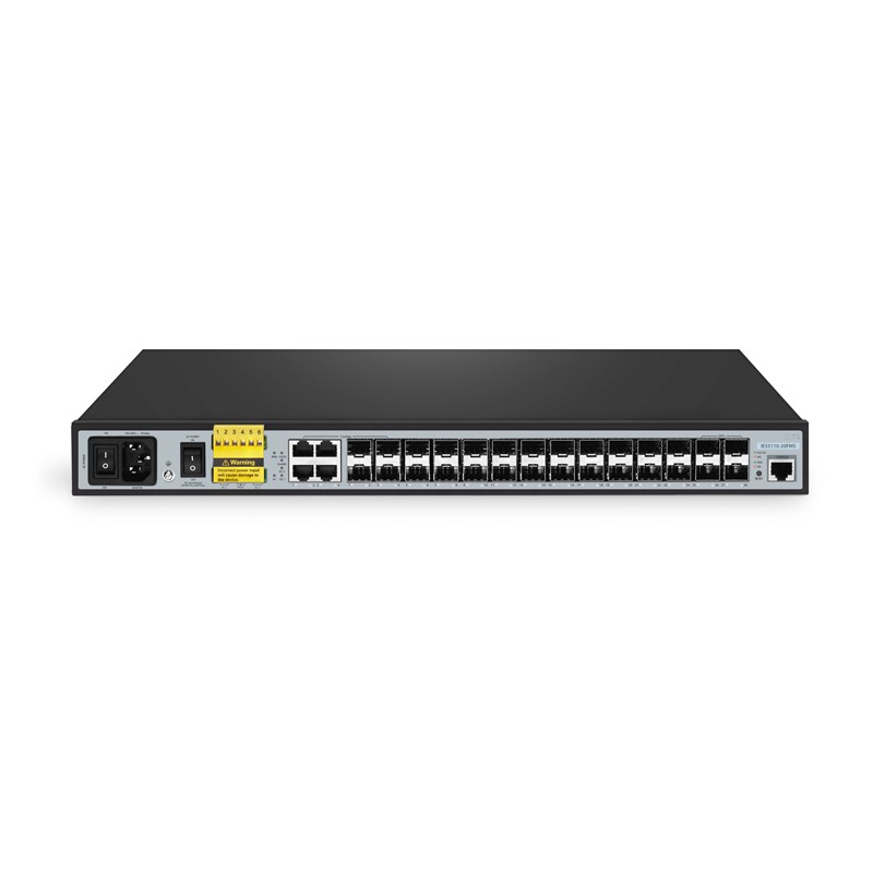 IES5110-20FMS, 20-Port Ethernet L3 Managed Industrial Switch, 10 x 1Gb SFP, 10 x 1/2.5Gb SFP, with 4 x Gigabit RJ45/SFP 